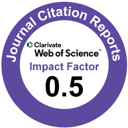 Clarivate Impact Factor 0.5